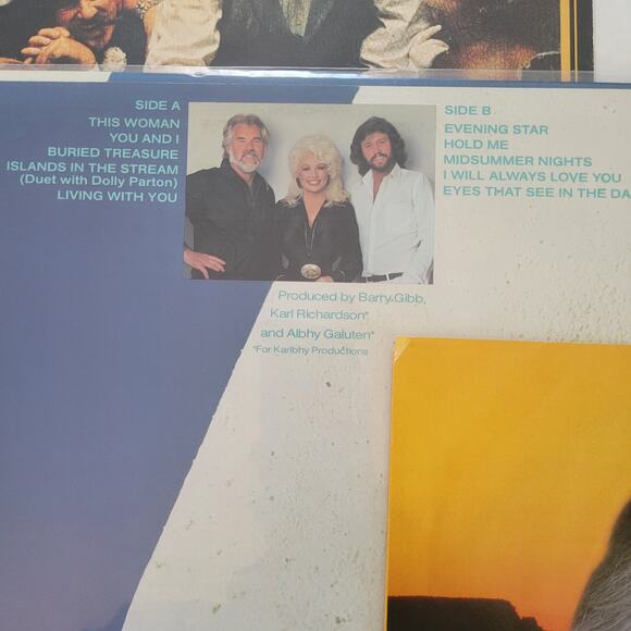 Kenny Rogers Vinyl Lot – The Gambler + Eyes That See in the Dark LP VG+ - Picture 7 of 11